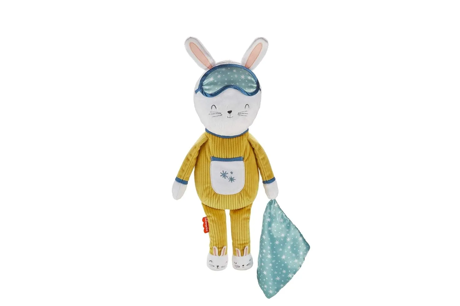 Fisher-Price Little People Toddler Toy Hoppy Dreams Soother & Sleep Trainer Plush Sound Machine with Music & Lights for Kids Ages 18  Months