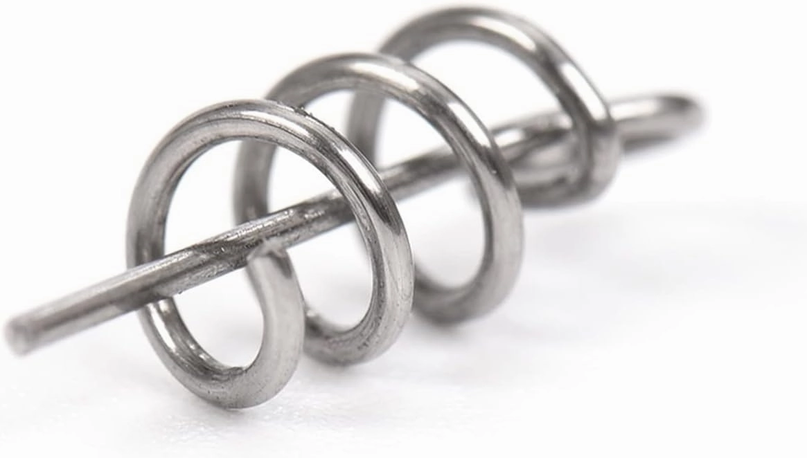 Fishhook 20/40/100 Pcs/Lot Stainless Steel Spring Lock Pin Fishing Pin Screw Crank Hook Spring Twist Lock Fishing Connector Swivel Snap Soft Lure Tackle fishhooks