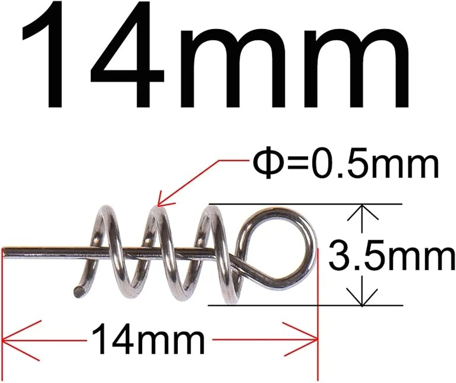 Fishing Hooks 40/100 Pcs Stainless Steel Fishing Pins Spring Twist Lock Fishing Hook Tool Centering Pins Fixed Latch Needle For Soft Lure Bait Sharp Fish Hook