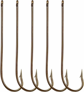 Fishing Hook 10pcs Carbon Steel Fishing Hooks Gold Barbed Hooks for Soft Barbed Fishing Hooks High Carbon Steel Circle Sharp Baits Fishing Hooks