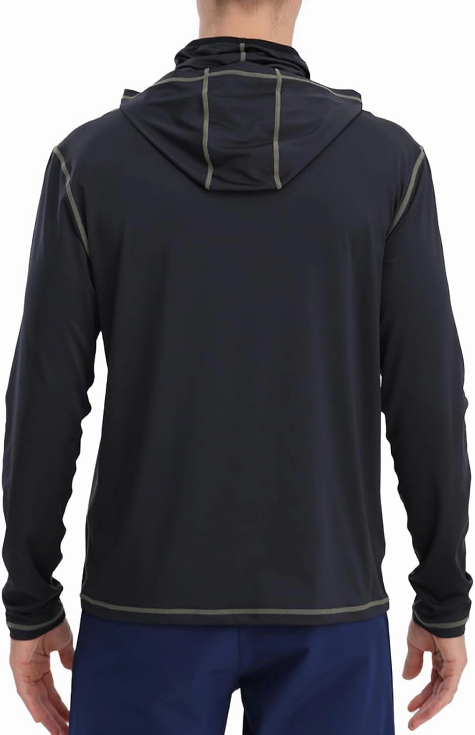 Fishing Shirts for Men,Long Sleeve Rash Guard Shirts Sun Protection Hoodie Athletic Running Hiking Shirt 1/2 Packs