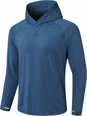 Fishing Shirts for Men Long Sleeve: UPF 100  UV Sun Protection Hoodie - Swimming Hiking Outdoor Running Rash Guard