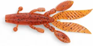 Flappin Hog 4.5 Inch Soft Plastic Creature Baits Fhl05 Pack 9003 Fire Craw Fishing Gear Lures Bait for Fishing Swimbaits Accessories Lifelike Tackles Rigs