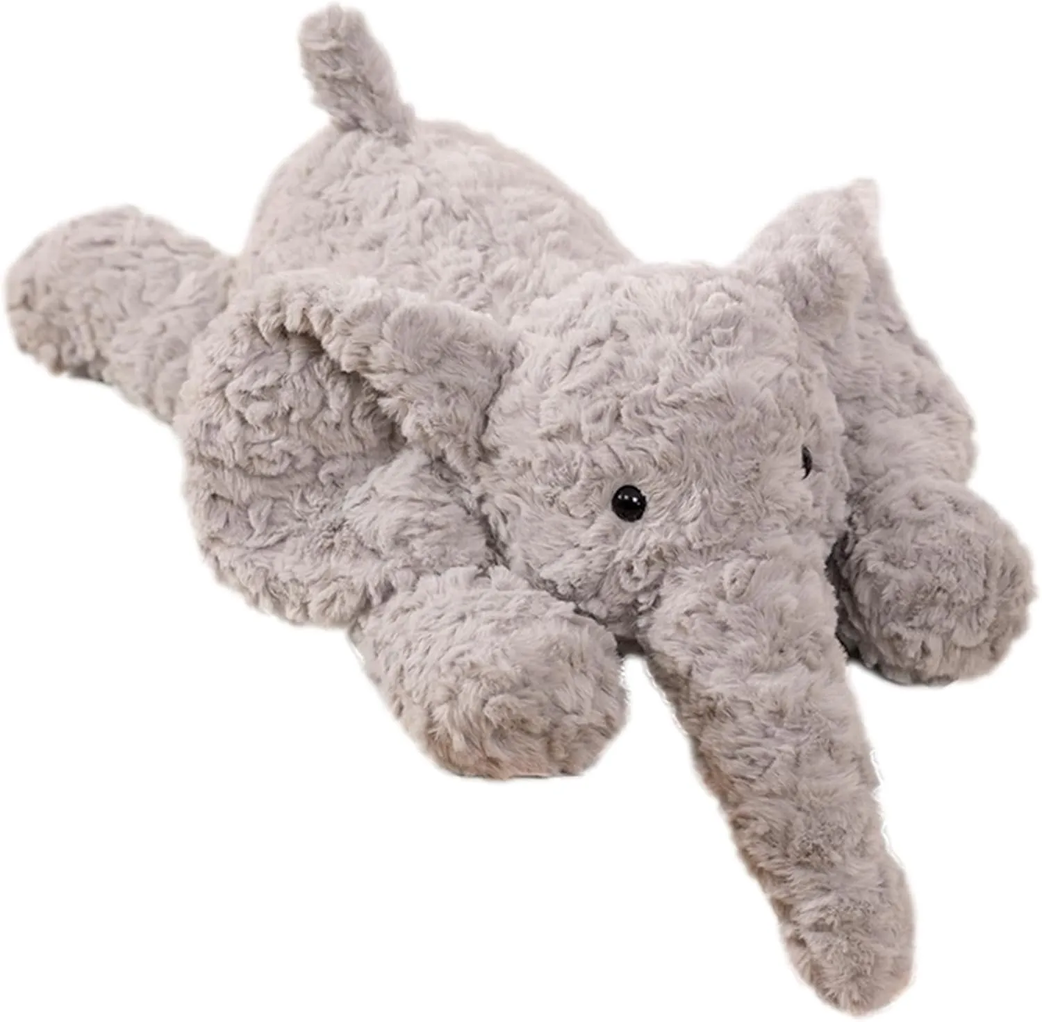 Fluffy Kawaii Stuffed Elephant Animal Sleeping Elephant Plush Toy Doll Gift for Kids or Lover in Birthday, Valentine‘s Day...14 Inch