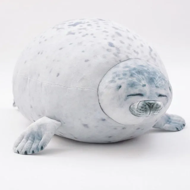Fluffy Seal Pillow