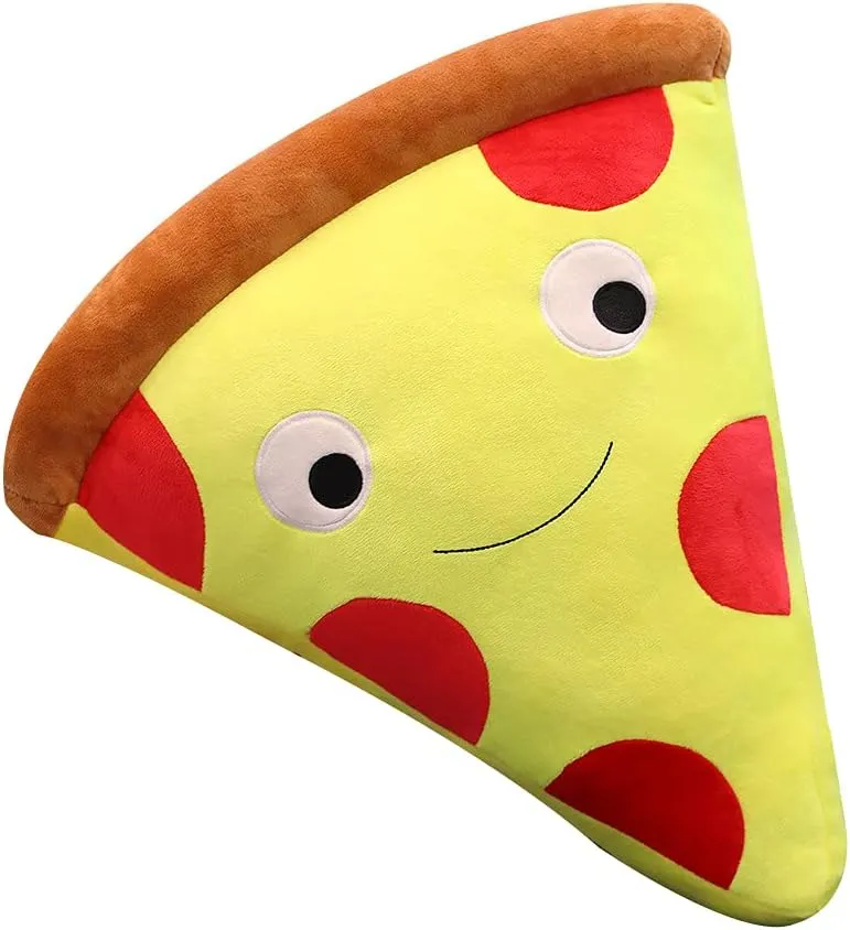 Food Pillow Pizza Plush Stuffed Pillow, Cartoon Soft Toy Pillow 19.6 inches