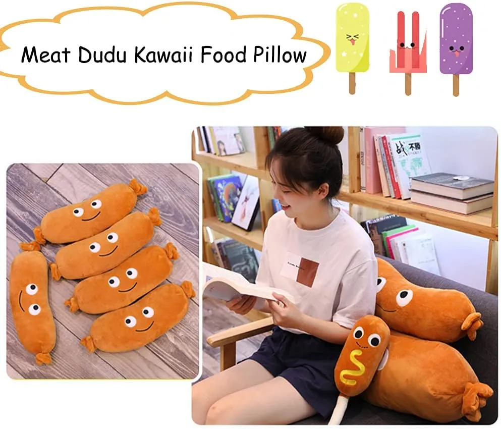 Food Pillow Pizza Plush Stuffed Pillow, Cartoon Soft Toy Pillow 19.6 inches