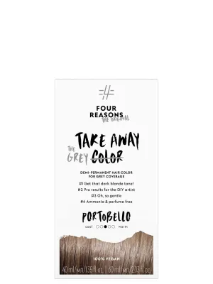 Four Reasons Original Takeaway Color – Portobello 7.0 - Demi-Permanent Hair Color- Ammonia-Free and Fragrance-Free Hair Dye with GRAY COVERAGE - 100% Vegan & Cruelty Free