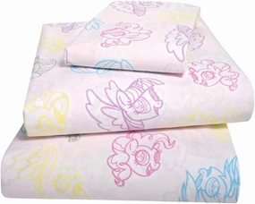 Franco My Little Pony Kids Luxury Bedding Super Soft Premium Cotton 4 Piece Sheet Set, Full, (Officially Licensed Product)