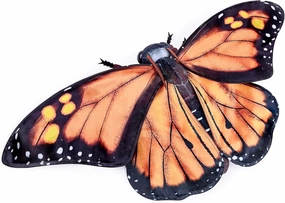 FRANKIEZHOU Realistic Monarch Butterfly Stuffed Animal-Orange 10 Inch,Beautiful Moth Plush Toy