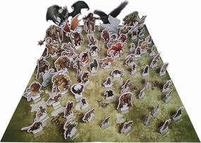 Free League Publishing: Dragonbane: Monsters Standee Set - RPG Accessory, 64 Full-Color Cardboard Characters, Tabletop Roleplaying