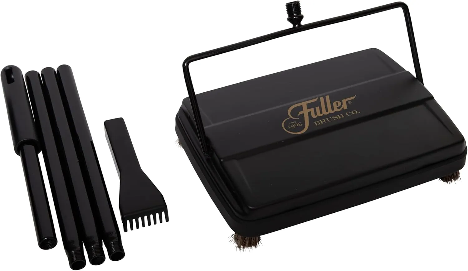 Fuller Brush 17027 Carpet & Floor Sweeper- Mini Stick Cleaner For Hardwood Surfaces, Wood Floors, Laminate, Tile- Small & Portable For The Home Or Office - Cleans Dust Pet Hair- Electrostatic & Silent