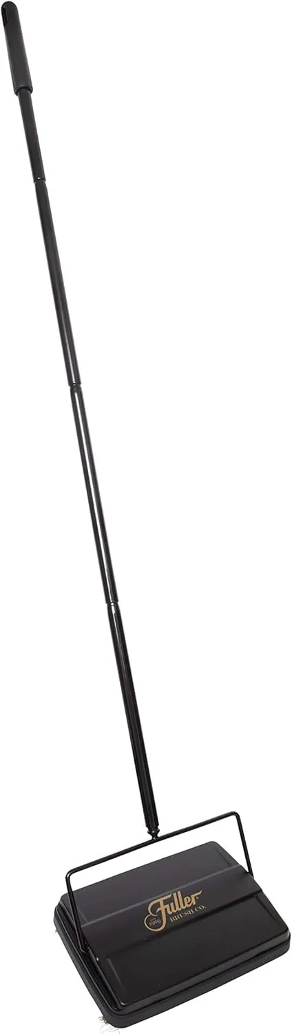 Fuller Brush 17027 Carpet & Floor Sweeper- Mini Stick Cleaner For Hardwood Surfaces, Wood Floors, Laminate, Tile- Small & Portable For The Home Or Office - Cleans Dust Pet Hair- Electrostatic & Silent