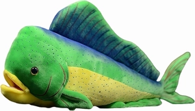 Giant Mahi Mahi Plush Pillow - Realistic Marine Life Stuffed Animal Fish Decor with Ultra-Soft Texture