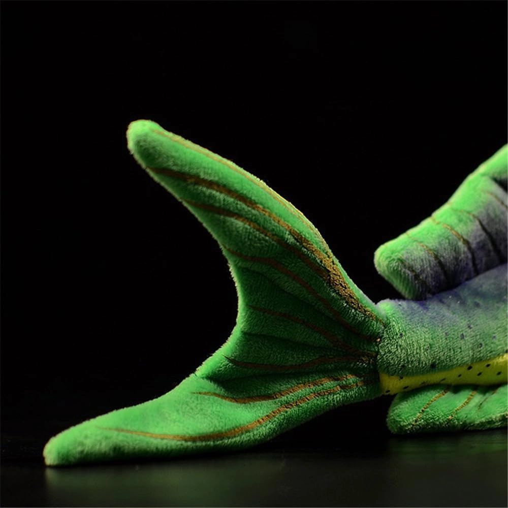 Giant Mahi Mahi Plush Pillow - Realistic Marine Life Stuffed Animal Fish Decor with Ultra-Soft Texture