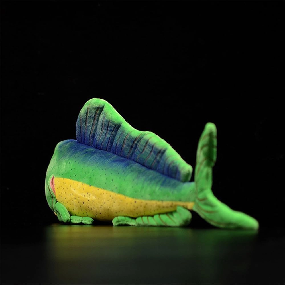 Giant Mahi Mahi Plush Pillow - Realistic Marine Life Stuffed Animal Fish Decor with Ultra-Soft Texture