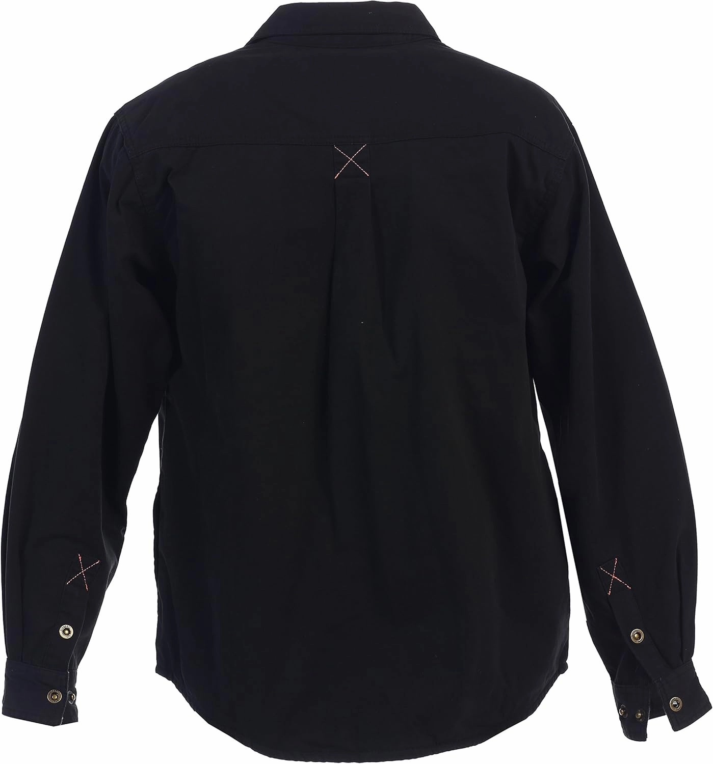 Gioberti Men's 100% Cotton Brushed and Soft Twill Shirt Jacket with Flannel Lining