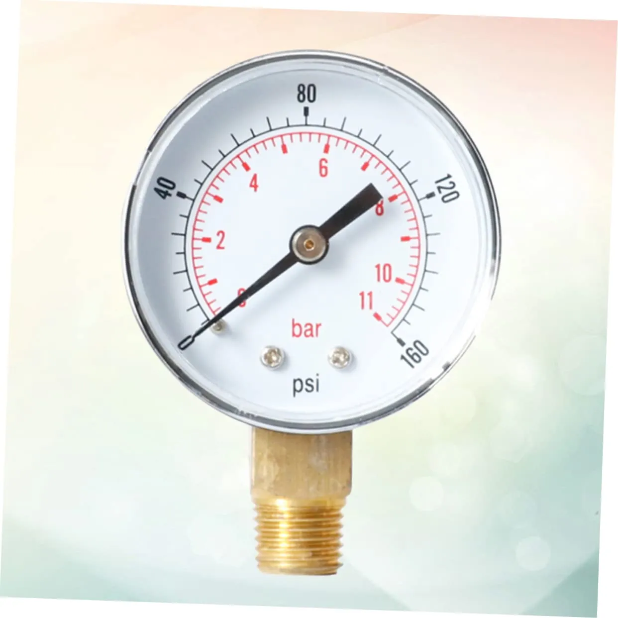 GLEAVI 3pcs High Strength Pressure Gauge for Air Compressor 0-160 Psi 0- Metal -to-Read Number Markings