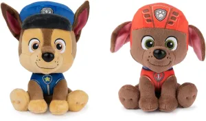 GND Paw Patrol 6" Plush Stuffed Animal Bundle of 2 Characters, Chase and Zuma