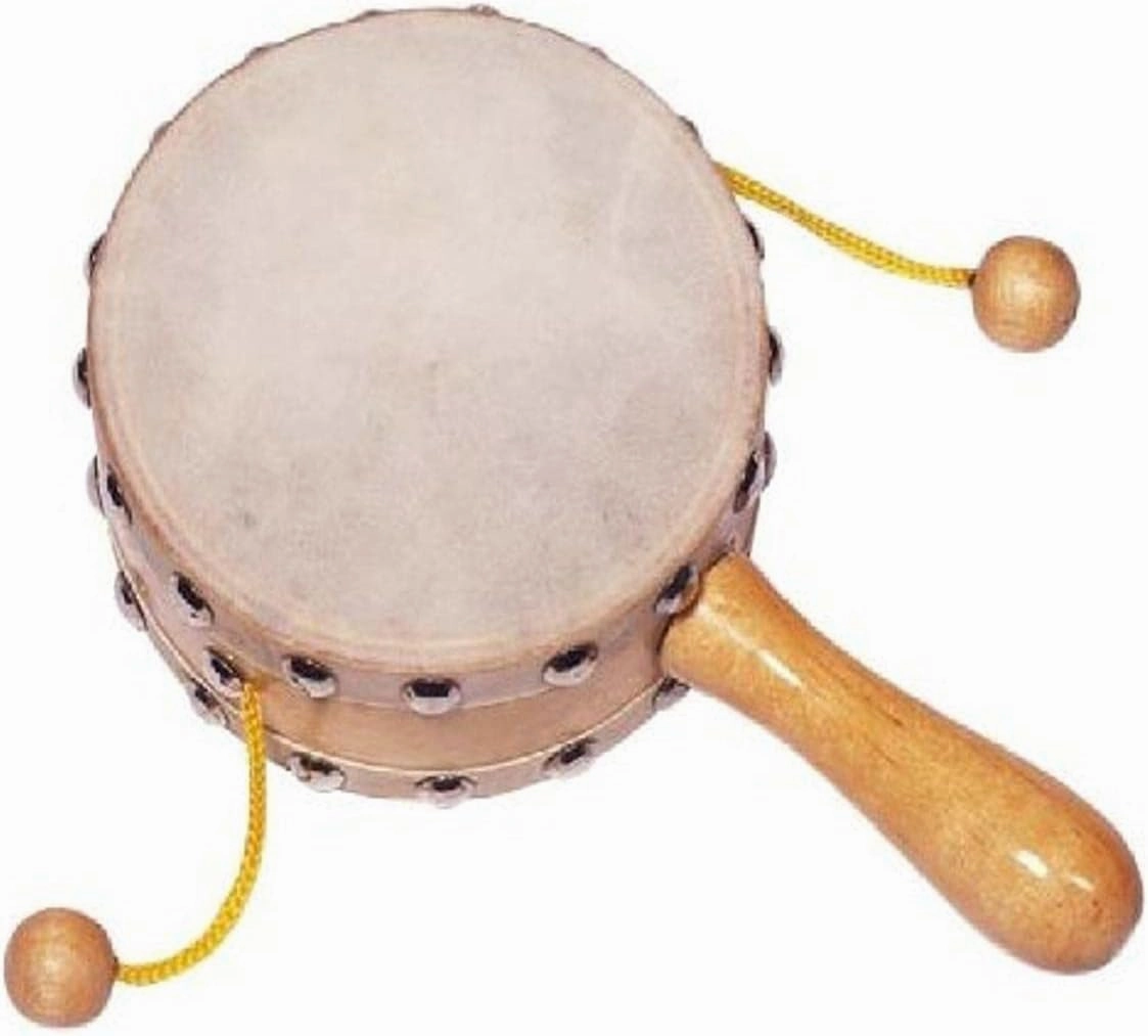 Goki Beggars Drum Musical Toy, Brown