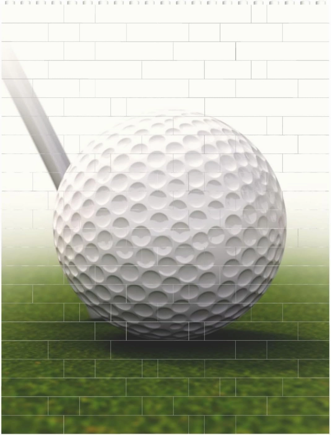 Golf Ball Building Block Puzzle Personalized Building Bricks Block Puzzle Building Family Keepsake DIY Brick Block Puzzles Valentine's Day Gifts for Home Decor Brick Puzzle