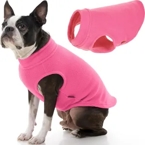 Gooby - Stretch Fleece Vest, Pullover Fleece Vest Jacket Sweater for Dogs, Pink, Large