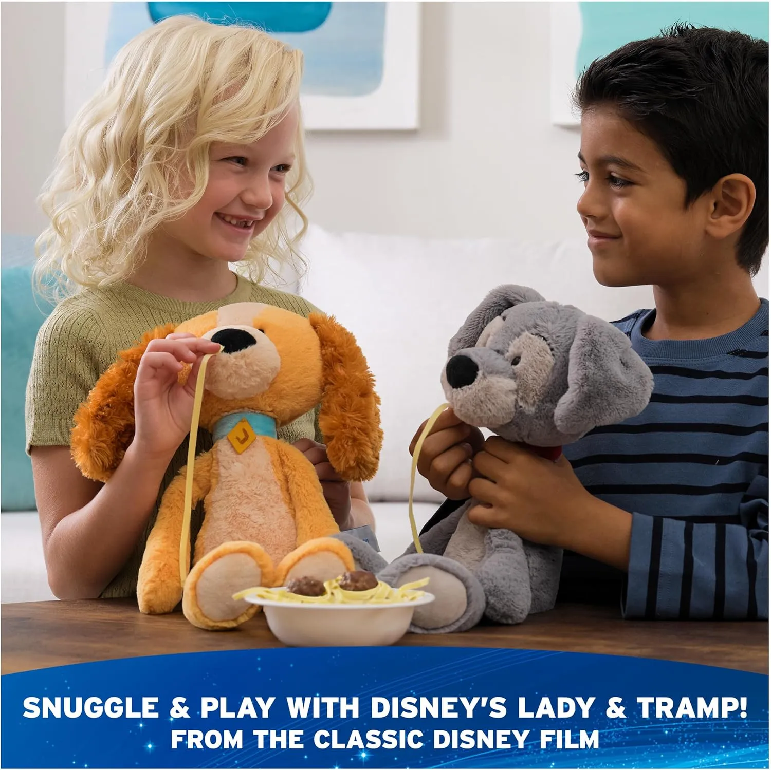 GUND Disney Official Lady Toothpick Plush, Lady and The Tamp, Lady Dog Stuffed Animal for Ages 1 and Up, Brown, 15”