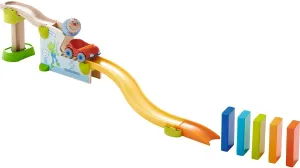 HABA Kullerbu Theme Set - Jump into Car Dominos - 15 Piece Playset can be Enjoyed as a Standalone Set or as an Expansion to Any Kullerbu Layout