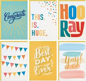 Hallmark Assorted Congratulations Cards (24 Cards with Envelopes) for Graduations, Promotions, Engagements, New Jobs, Baby Announcements