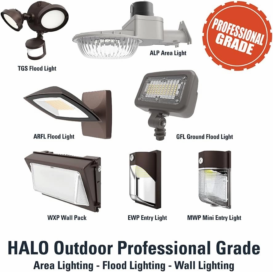 HALO 150- Watt Equivalent, Integrated LED, Bronze Finish, Dusk to Dawn Mini Wall Pack Light, Selectable CCT 3000K/4000K/5000K