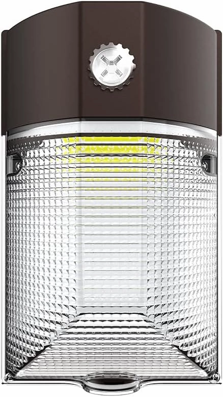 HALO 150- Watt Equivalent, Integrated LED, Bronze Finish, Dusk to Dawn Mini Wall Pack Light, Selectable CCT 3000K/4000K/5000K