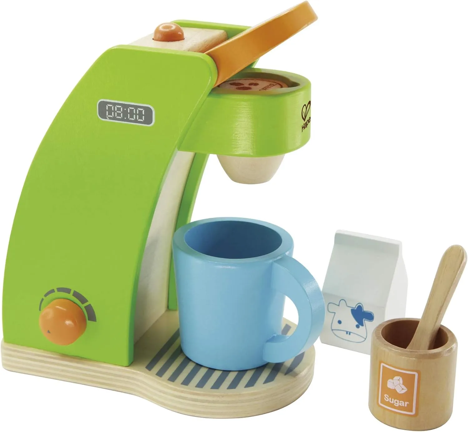 Hape Wooden Coffee Maker Kitchen Set with Accessories| Pretend Play Toy Set for Preschoolers Ages 3 Years & Up
