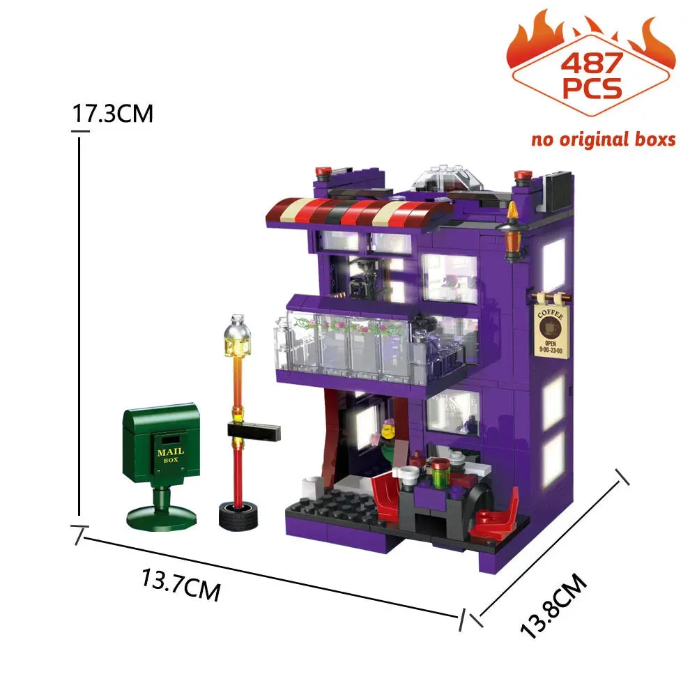 Harry Potter MOC Magic Diagon Pub Bricks Toys