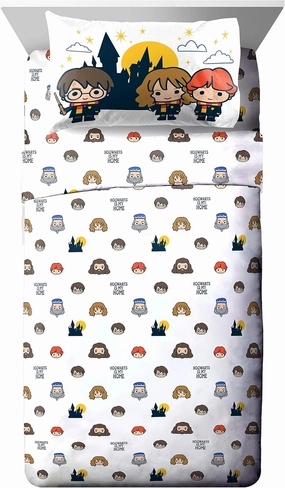 Harry Potter Hogwarts is My Home 4 Piece Full Sheet Set (Offical Harry Potter Product)