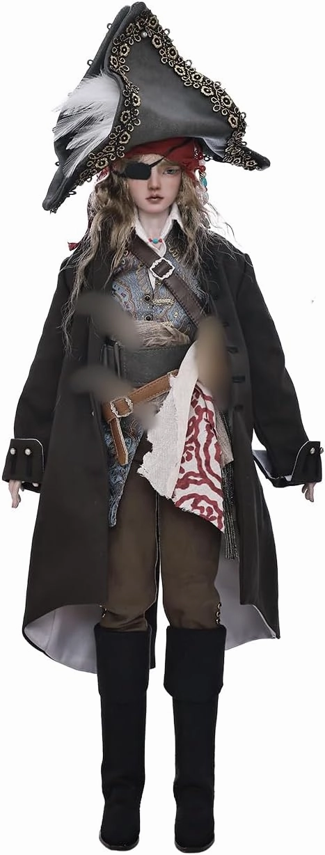 Helios Bjd Doll 1/4 Middle Ages Sea Warrior Pirate Captain Hook Full Set Resin Toy for 15  Year Old