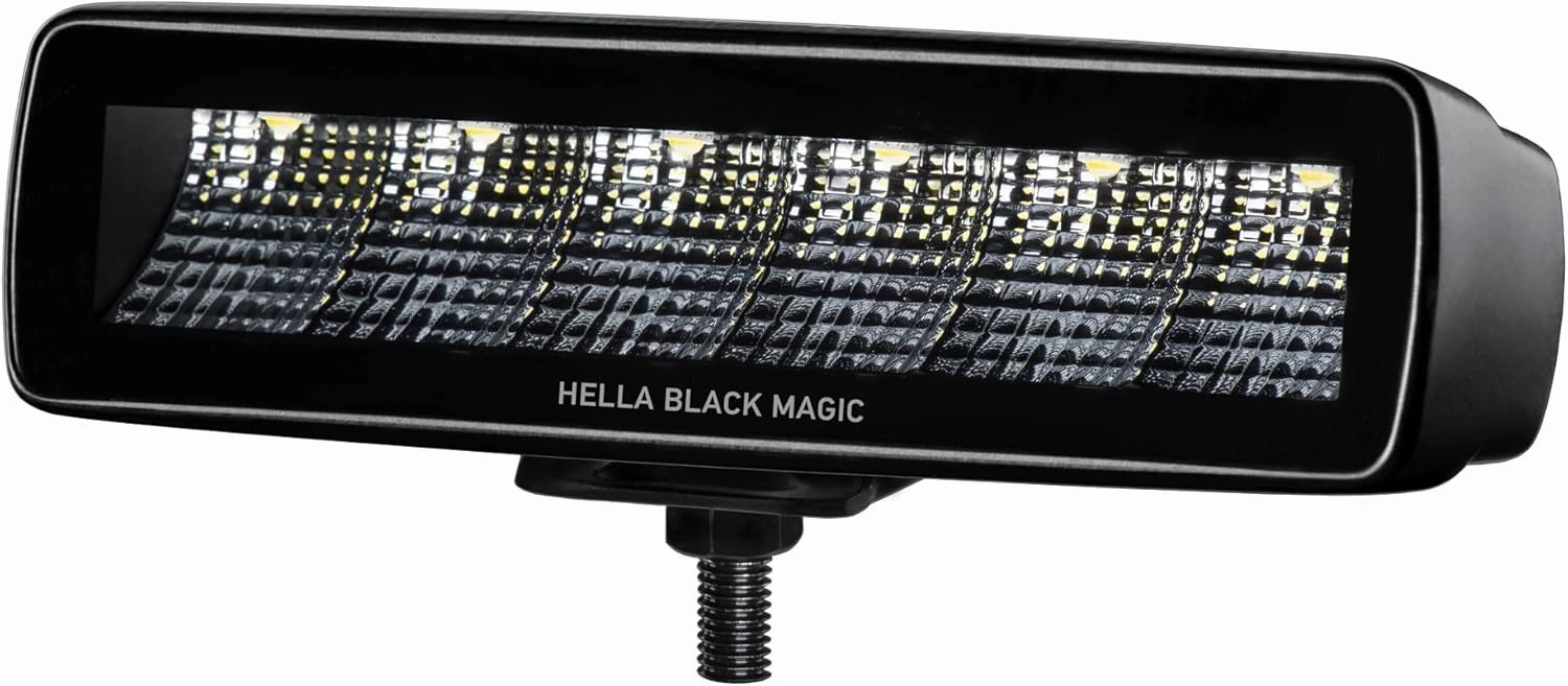 Hella Black Magic LED Series 6.2 Inch Mini Lightbar - LED Flood Light- Performance High Beam Off-Road Light for Pickup Trucks, ATV, SUV, 4x4, Jeep, Tractors / 358176201