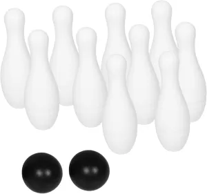 Hemoton 1Set Bowling Indoor and Outdoor Fun Pins and Balls Engaging Activity for Develops Motor Skills Coordination for Birthday Parties
