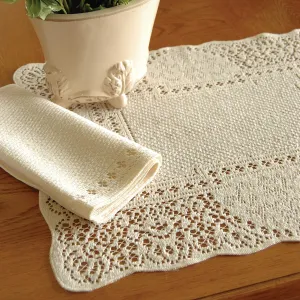 Heritage Lace Canterbury Classic 14x19 Ecru Placemat (Set of 4)
