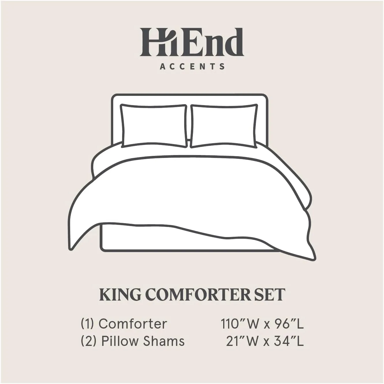 HiEnd Accents Dalia 3 Piece Linen Comforter Set, King Size, Light Blue Floral Bedding Set, Flower Botanical Print, Classic Chic Casual Coastal Bed Set, Victorian Style Comforter with Pillow Shams