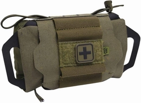 High Speed Gear Reflex IFAK System | Roll and Carrier | Medical Supply Holder (Olive Drab)