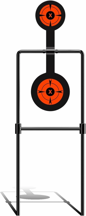 Highwild Double Spinner Shooting Targets - Auto Reset Steel Target - for Centerfire Handguns Up to .44 Magnum