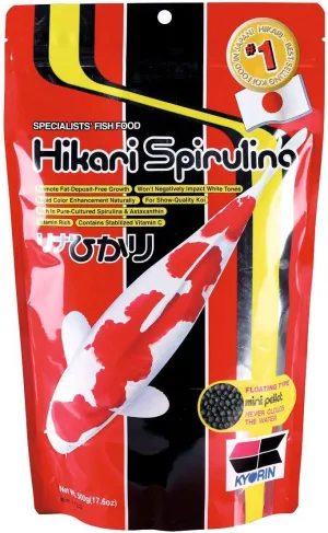 Hikari 17.6-Ounce Spirulina Floating Pellets for Pets, Mini