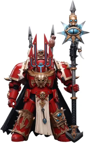 HiPlay JoyToy Warhammer 40K Chaos Space Marines Crimson Slaughter Sorcerer Lord in Terminator Armour 1:18 Scale Collectible Action Figure