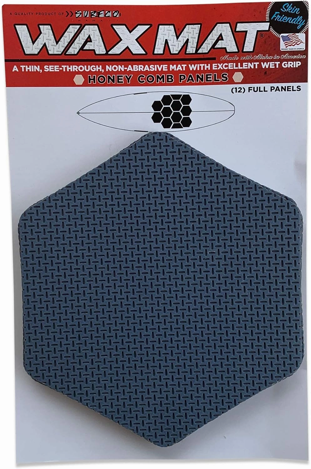 Honeycomb Wax Mat Kit, no Mess Surfboard Wax Alternative