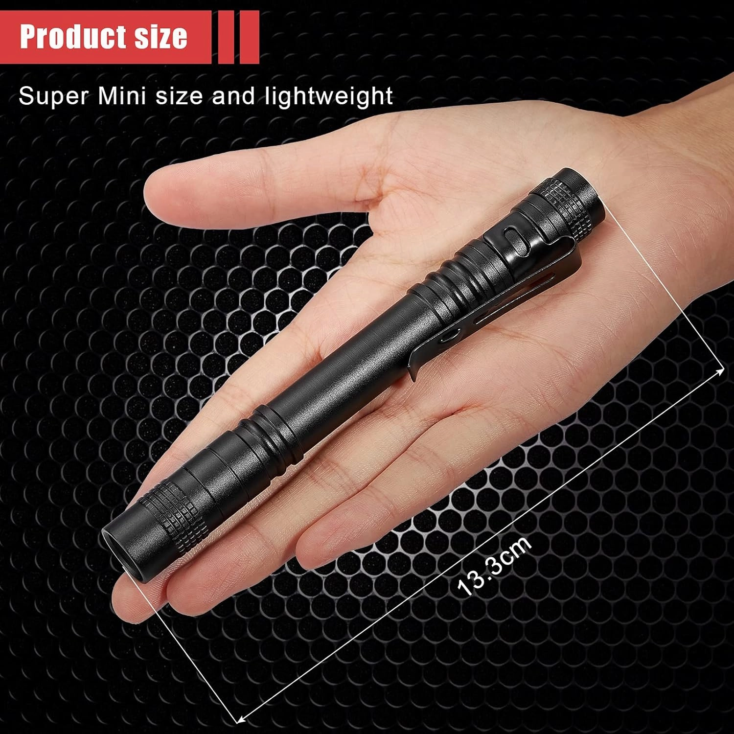 Honoson 10 Pieces UV Black Light Flashlight Small Blacklight Flashlights Pen Lights for Leak, Pet Urine, Hotel Inspection, Dry Stain and Dye Detector, 5.2 Inches Long