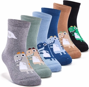 HowJoJo Big Boys Thick Cotton Socks Kids Warm Socks Winter Thermal Crew Socks 10-13 Years