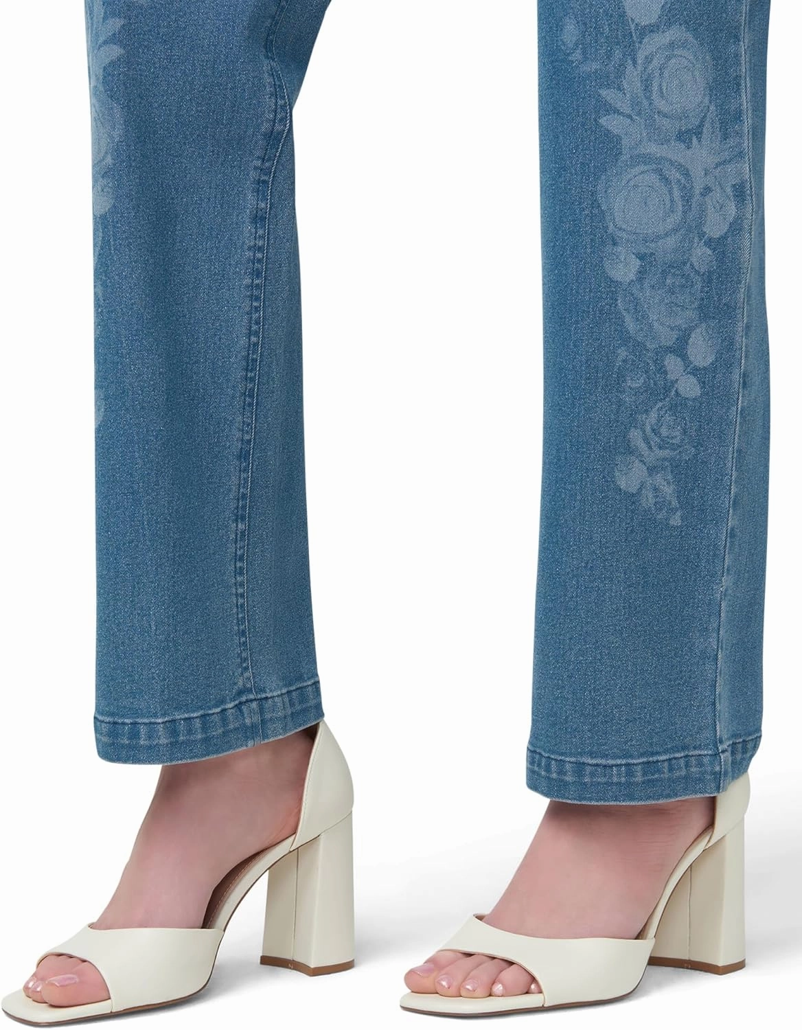 HUE Women's Ultra Soft High Waist Denim Baby Bootcut Leggings