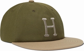 HUF Set Classic H Logo 6 Panel Strapback Hat