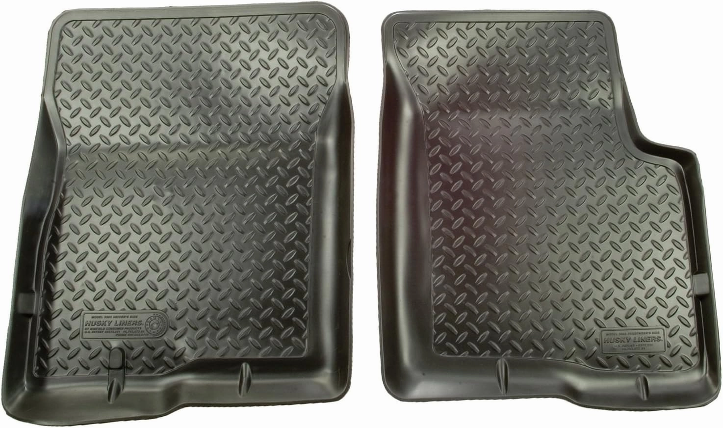 Husky Liners — Classic Style Floor Liners | Fits 2000 - 2005 Ford Excursion, Front Liners - Black, 2 pcs. | 33901