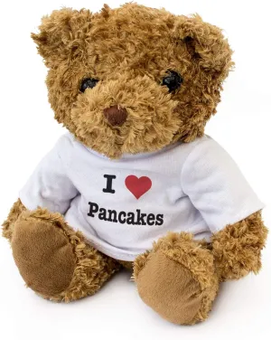 I Love Pancakes - Teddy Bear - Cute Soft Cuddly - Gift Present Birthday Xmas
